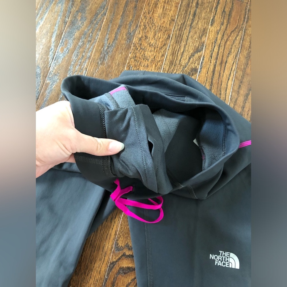 The North Face Women’s S Dark Gray Fleece-Lined Long Ankle Leggings w/Pockets - Picture 6 of 16
